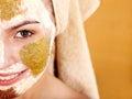 Natural homemade clay facial masks .