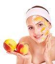 Natural homemade fruit facial masks .