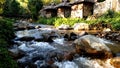 Natural hot spring in Lampang Province from Thailand.