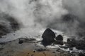 Natural Hot Spring with Steam Rising from it Iceland Royalty Free Stock Photo