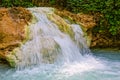 Natural hot springs in Bagni San Filippo - Fosso Bianco Royalty Free Stock Photo