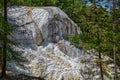 Natural hot springs in Bagni San Filippo - Fosso Bianco Royalty Free Stock Photo