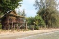 Natural house on Ko chang island, which stands on wooden stilts