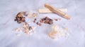 Natural incense: resin and palo santo Royalty Free Stock Photo