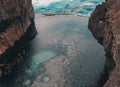 Natural Infinity Pool at Bali Royalty Free Stock Photo