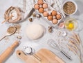 Natural ingredients for baking Royalty Free Stock Photo