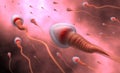 Natural insemination - sperm Royalty Free Stock Photo