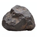 Natural Iron Meteorite Space Rock Rough Surface Meteor Stone Isolated on Transparent Background Clipping Path Royalty Free Stock Photo