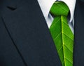 Eco future concept. Green-powered business suit Royalty Free Stock Photo