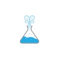 natural lab logo designs concept, science and medicine creative symbol Royalty Free Stock Photo