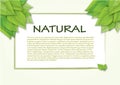 Natural label Royalty Free Stock Photo