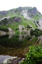 A natural lake in Rohace western Tatra mountains, Slovakia