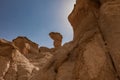 Sandstone formations around Al Khobar Caves Jebel Qarah, Al Hofuf, Saudi Arabia