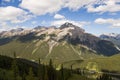 Natural landscape - Bow River Valley, Rocky Mountains. Summer tourism in the mountains Royalty Free Stock Photo