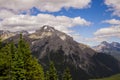 Natural landscape - Bow River Valley, Rocky Mountains. Summer tourism in the mountains Royalty Free Stock Photo