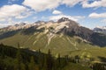 Natural landscape - Bow River Valley, Rocky Mountains. Summer tourism in the mountains Royalty Free Stock Photo