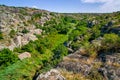 Natural landscape of the canyon with granite rocks. Royalty Free Stock Photo