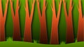 Natural Landscape Cartoon Background Illustration Dense Forest