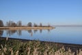 Natural landscape on the IJsselmeer side, the Nethelands