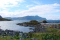 Fjord part of the northern coast of Norway. Royalty Free Stock Photo