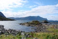 Fjord part of the northern coast of Norway. Royalty Free Stock Photo