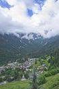 Natural landscape, Small town around Dolomites Alps, Italy, Europe