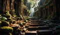 Natural landscape temples of the ancient civilization of Cambodia.