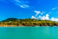 Natural landscapes on the island of Saint Martin in the Caribbean Royalty Free Stock Photo