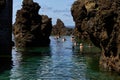 Natural lava-rock pools in Porto Moniz, Madeira, Portugal