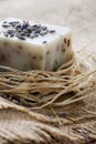 Natural lavender soap Royalty Free Stock Photo