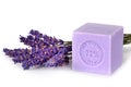 Natural lavender soap Royalty Free Stock Photo