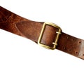 Natural leather belt