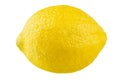 Natural Lemon fruit isolated on white background. File contains clipping path Royalty Free Stock Photo