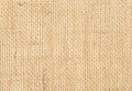 Natural light brown burlap fabric texture. Brown sackcloth background. Jute fabric background Royalty Free Stock Photo