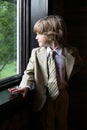 Natural light portrait of young boy