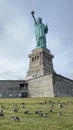 Natural light statue of liberty new York city united states of America Royalty Free Stock Photo