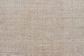 Natural linen fabric, background or texture, natural gray beige color Royalty Free Stock Photo