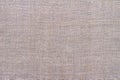 Natural linen fabric, background or texture, natural gray beige color Royalty Free Stock Photo