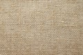 Natural linen raw uncolored textured sacking burlap background. Hessian sack canvas woven texture Royalty Free Stock Photo