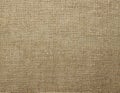 Natural linen raw uncolored textured sacking burlap background. Hessian sack canvas woven texture