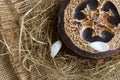 Natural loofah soap Royalty Free Stock Photo