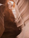 Natural looking of the Upper Antelope Canyon, Route 98 Royalty Free Stock Photo