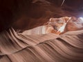 Natural looking of the Upper Antelope Canyon, Route 98 Royalty Free Stock Photo