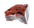 natural mahogany obsidian cutout on white