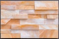 high-resolution image of an orange and white marble tile wall. Royalty Free Stock Photo