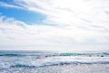 Natural Mediterranean winter seascape