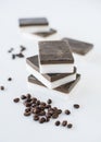 Natural milk and coffee handmade soap bars