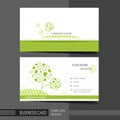 Natural modern business card template Royalty Free Stock Photo