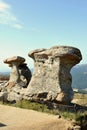 Natural monument-Babele-in Bucegi mountains Royalty Free Stock Photo