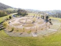 Tree of life circle in Vienn from above, Austria